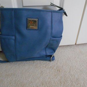Blue Leather Purse
